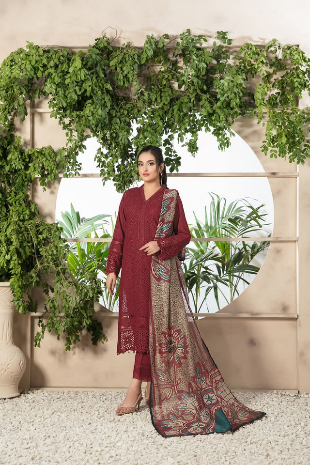 AGHA NOOR PREMIUM LAWN 3PC LC-7040