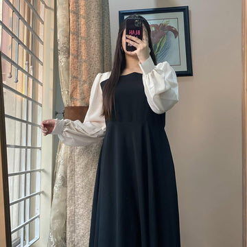 ANARKALI MAXI WITH WHITE TROUSER