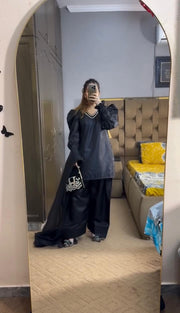 AIZA LUXURY 3PC WITH FARSHI SHALWAR