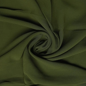 Georgette/Chiffon Hijab – Dark Olive