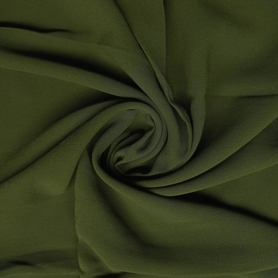 Georgette/Chiffon Hijab – Dark Olive