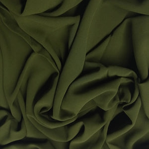 Georgette/Chiffon Hijab – Dark Olive