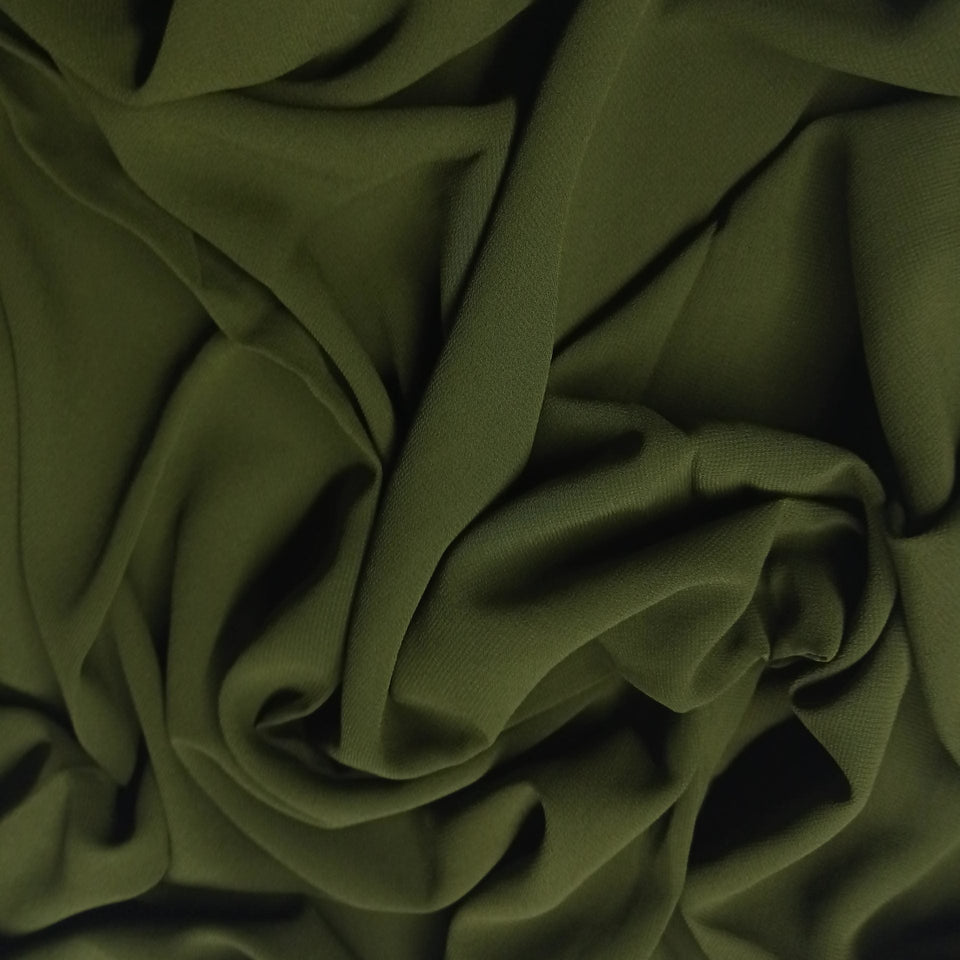 Georgette/Chiffon Hijab – Dark Olive