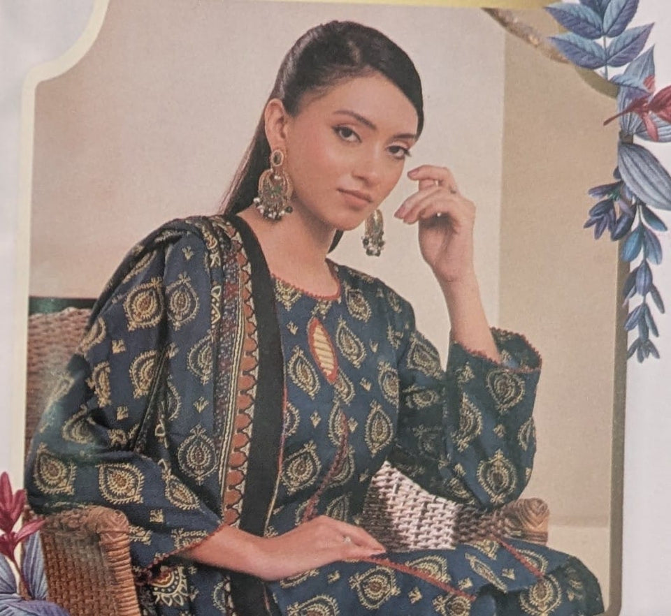 Phool Patti Stitched 3Pc