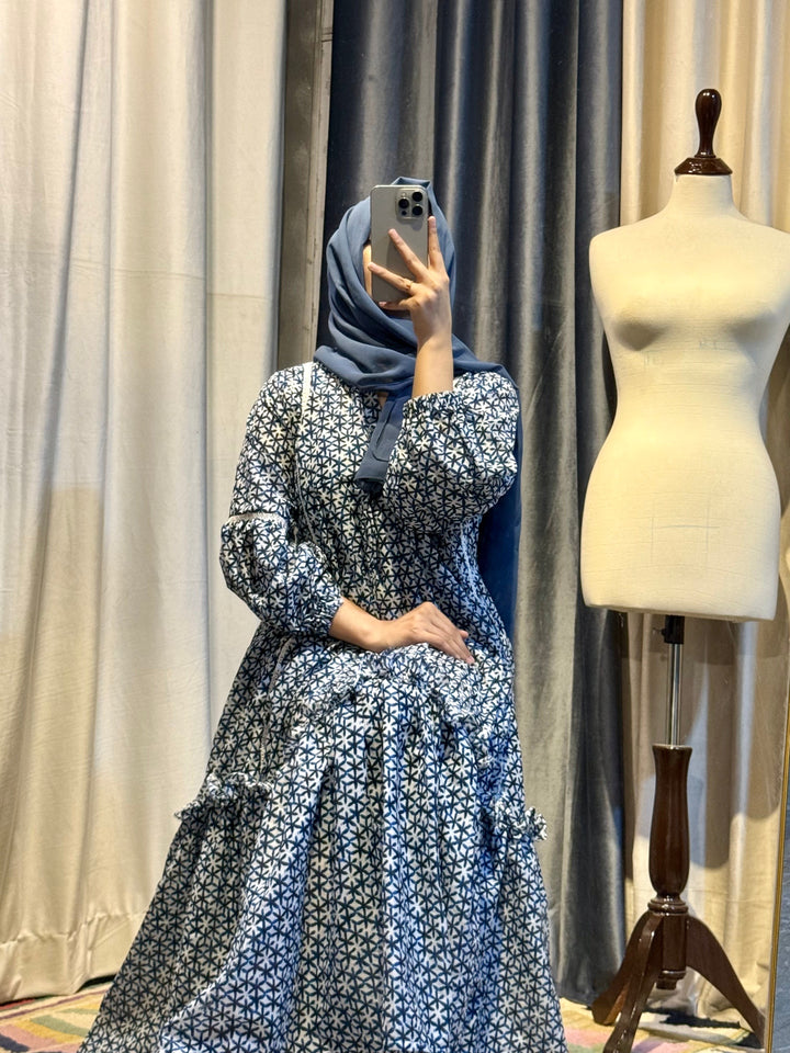 New Arrival: Printed Lawn Maxi Dress in Premium Fabric