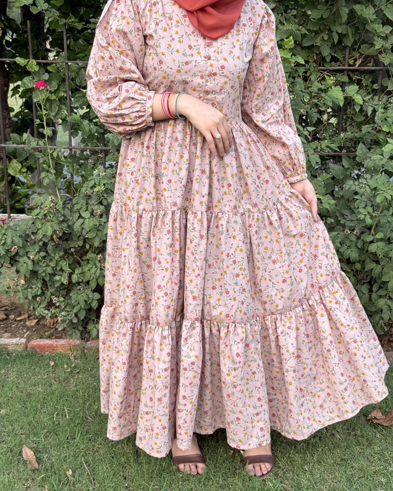 New Arrival: Printed Lawn Maxi Dress in Premium Fabric