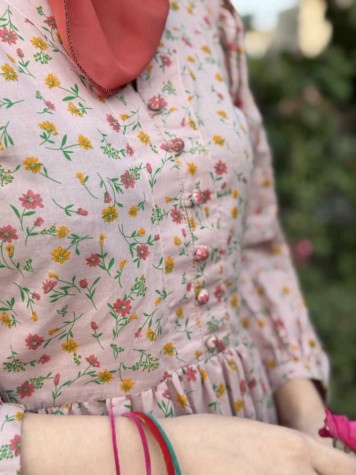 New Arrival: Printed Lawn Maxi Dress in Premium Fabric