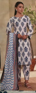 THREE PIECE STITCHED  Printed Shirt Printed trouser Printed Dupatta