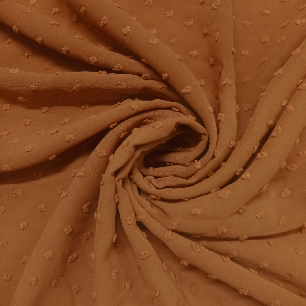 Pearl Bubble Chiffon Hijab (All seasons star) - Camel