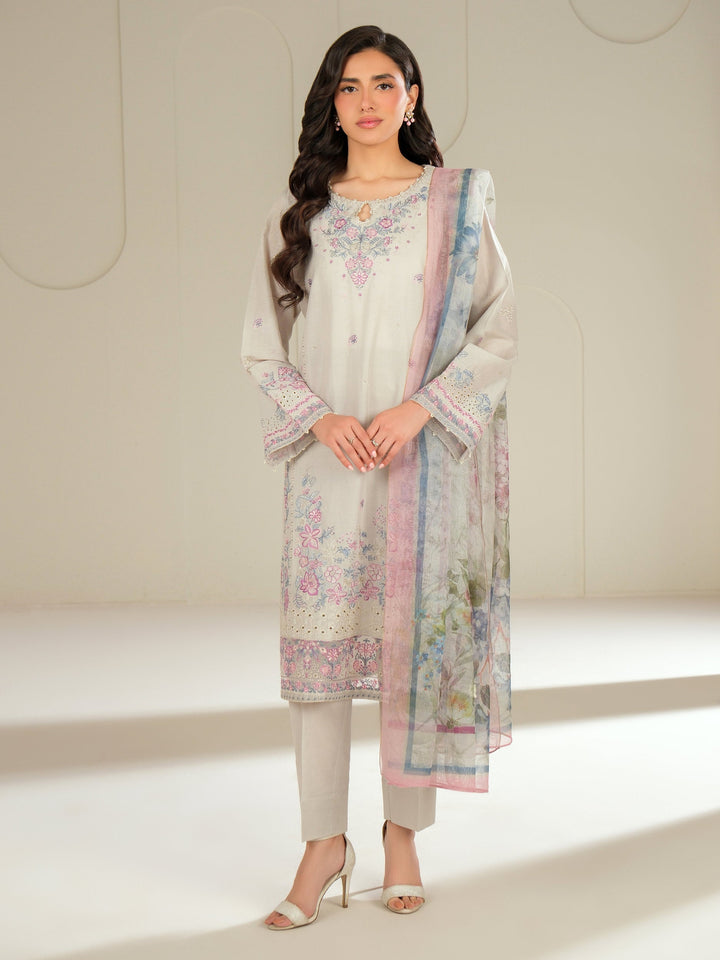 3 Piece Lawn Suit-Embroidered (Unstitched)