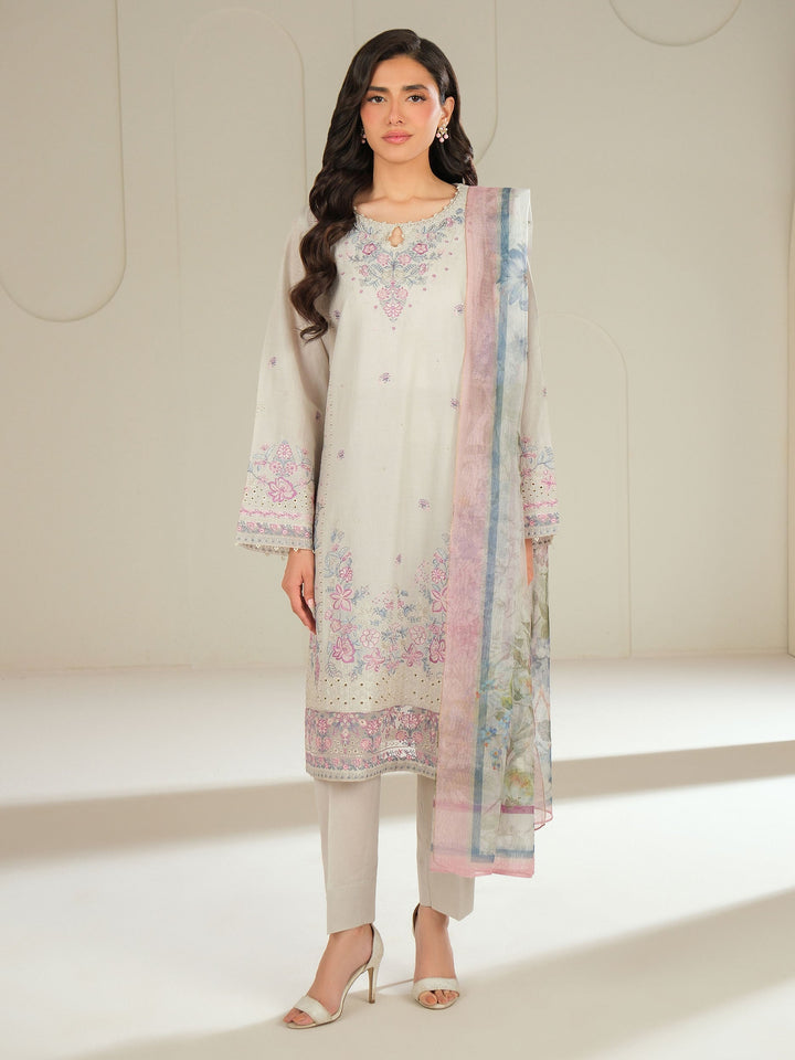 3 Piece Lawn Suit-Embroidered (Unstitched)