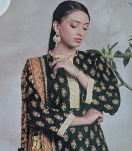 THREE PIECE STITCHED  Printed Shirt Printed trouser Printed Dupatta