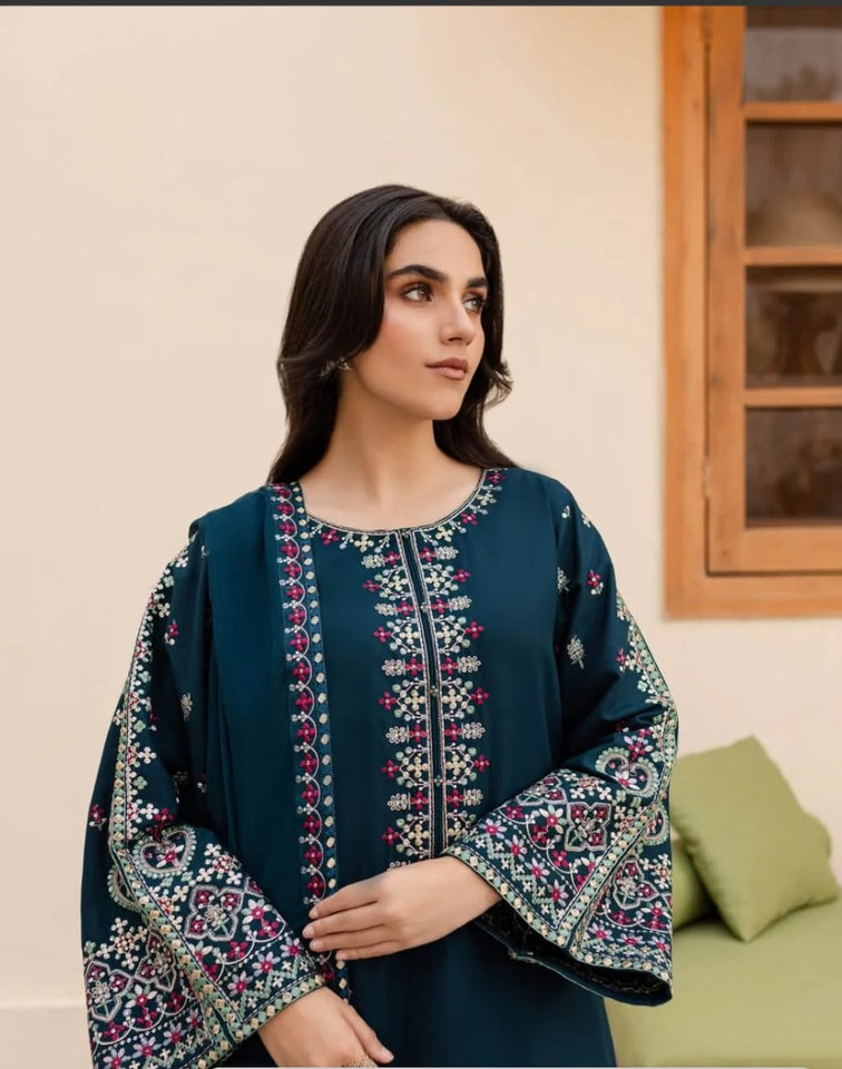 Gul e bahar Embroidered 3pcs