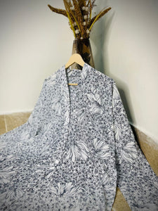 Sadaf Luxe Georgette Printed Abaya | Summer Elegance Collection