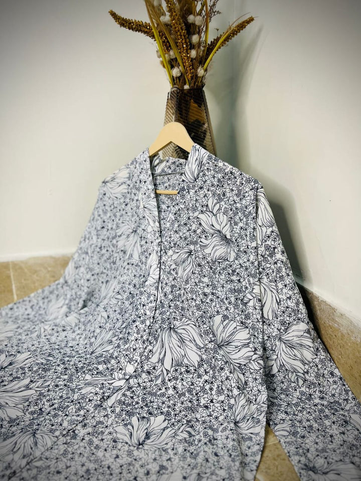 Sadaf Luxe Georgette Printed Abaya | Summer Elegance Collection