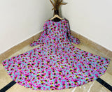 Sadaf Belle Shoulder Zip Maxi Abaya I SummerBloom Zip Abaya I New Printed Maxi Abaya