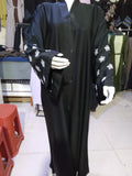 Premium Nida Front-Open Abaya with Karahi Work — Ready to Wear