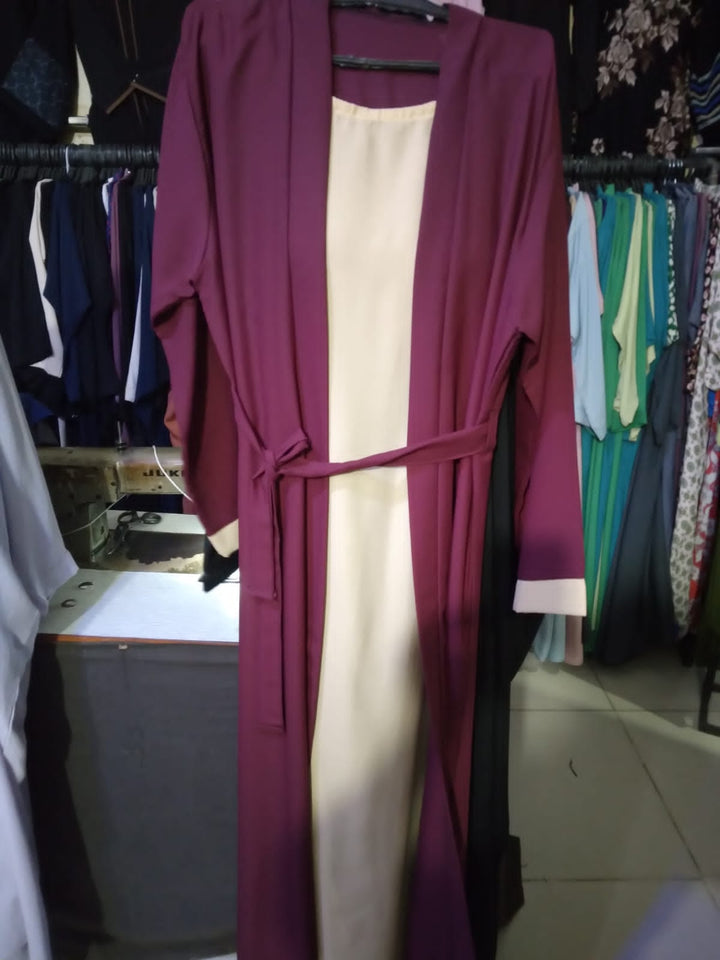 Premium Georgette Front-Open Abaya — A1 Quality & Ready to Wear