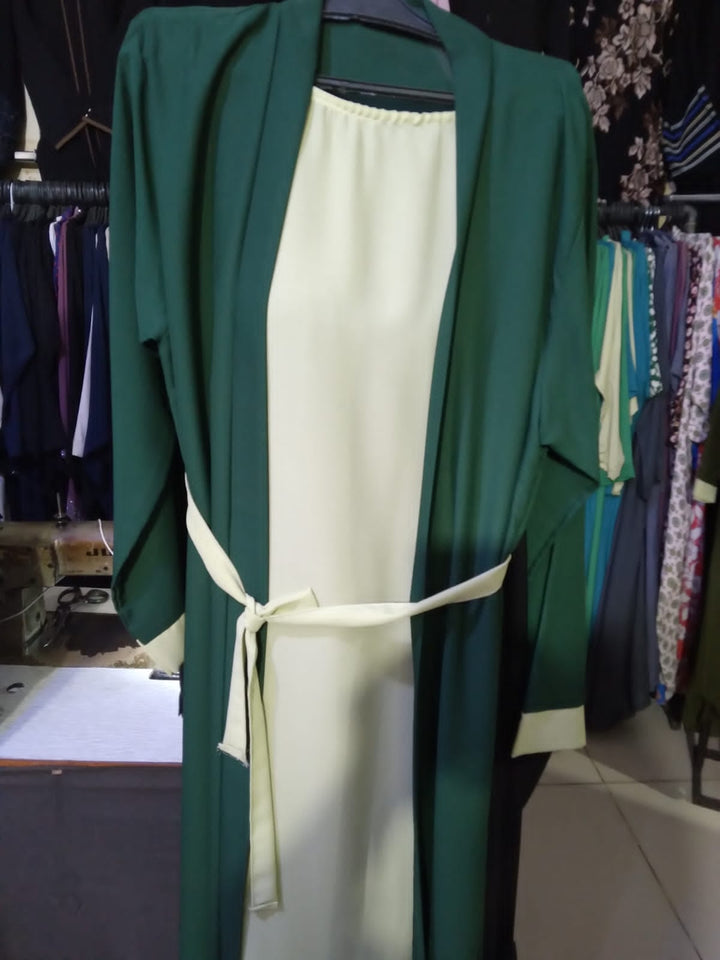 Premium Georgette Front-Open Abaya — A1 Quality & Ready to Wear