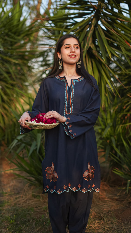 Amal 2-Piece Embroidered Lawn with Embroidered Trouser