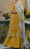 3-Piece Printed Lawn Suit with Chiffon Dupatta