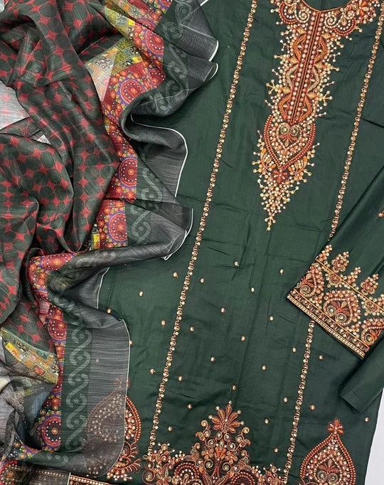 Luxury Embroidered 3-Piece